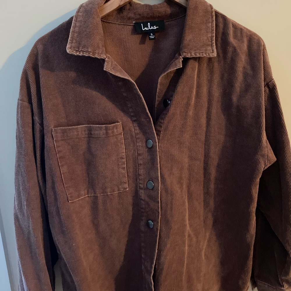 Lulus corduroy button jacket